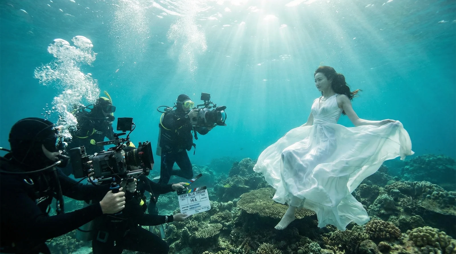 海角萝莉岛栏目水下拍摄现场花絮